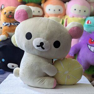 Round 1 Exclusive San-x 16" Korilakkuma Holding Lemon Plush